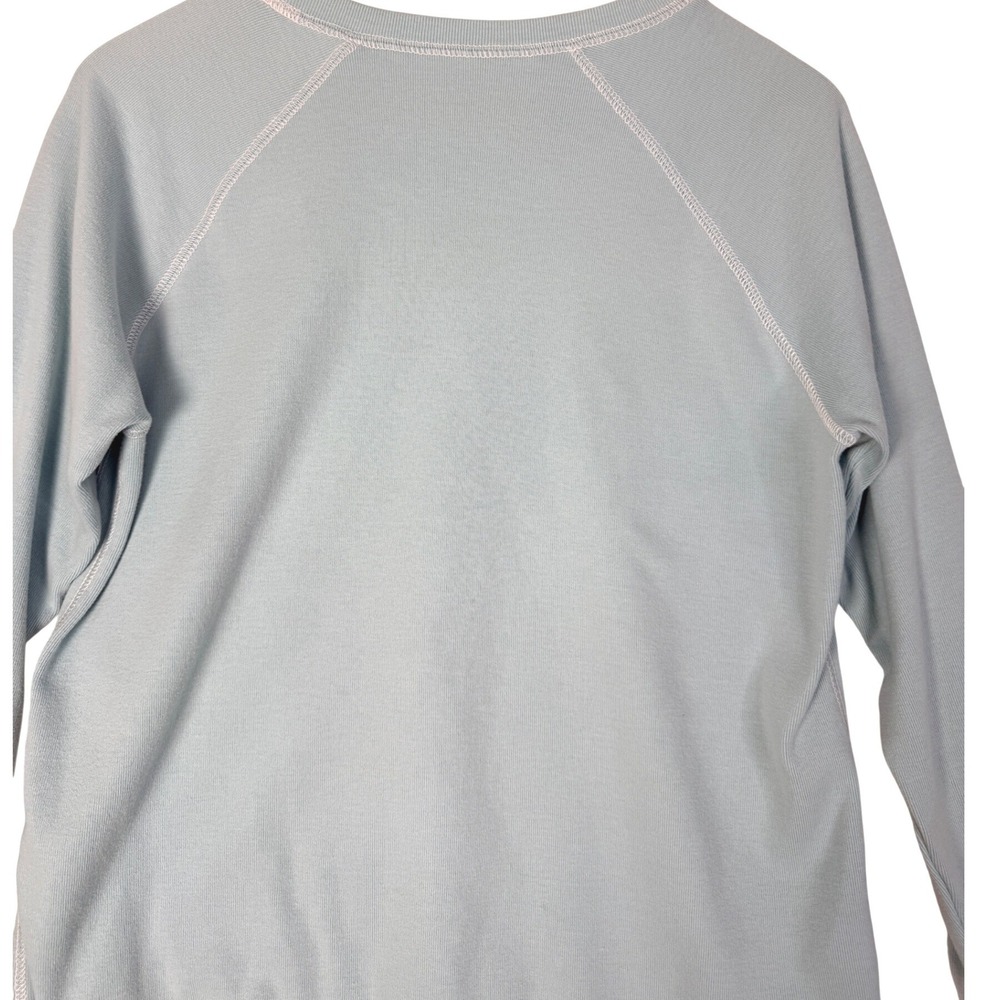 Eddie Bauer Crewneck Long Sleeve Light Blue Pullover Sweatshirt Top Size M - Picture 6 of 10